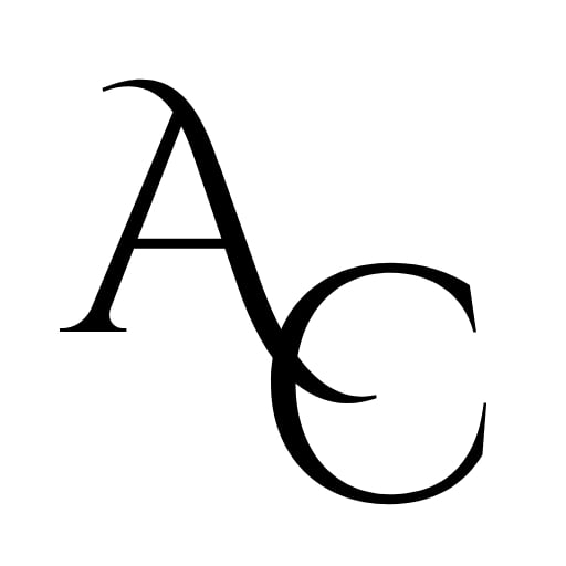 able-closet Stylized black letters "A" and "C" overlap on a white background, with the curved leg of the "A" merging into the upper curve of the "C".