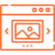 able-closet Orange line drawing of a web browser window displaying a photo gallery with a landscape image, navigation arrows on each side, and three dots below indicating multiple images. able-closet Orange line drawing of a web browser window displaying a photo gallery with a landscape image, navigation arrows on each side, and three dots below indicating multiple images.