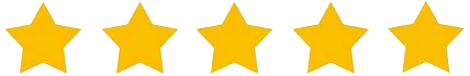 able-closet Five yellow stars in a row, representing a five-star rating.